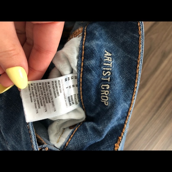 TWO PAIRS! Ripped Cropped Jeans! - Picture 2 of 10